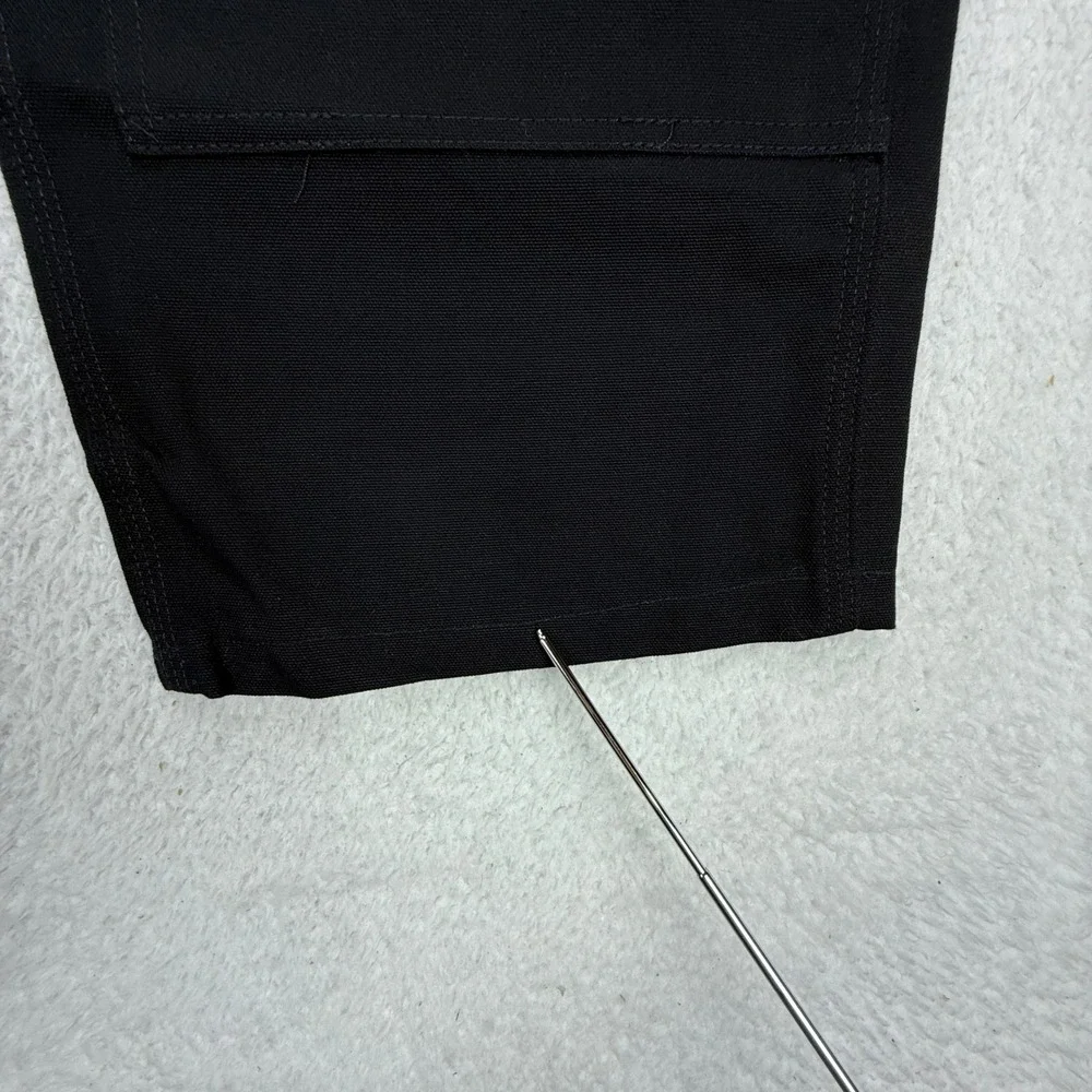 Carhartt B01 BLK Double Front Work Dungaree Pants Black 40x28 USA NWT - Picture 8 of 11